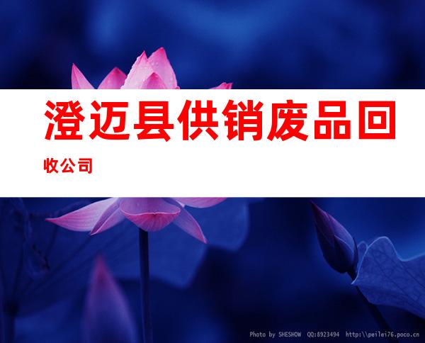 澄迈县供销废品回收公司